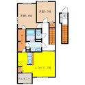 YKヴィレッジⅢの間取図