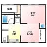 清本町6丁目貸家 2Kの間取り