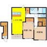 メゾンハヤブサＡ 2LDKの間取り