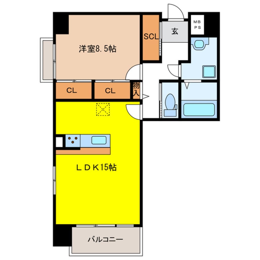 間取図 ペリエ　ジュエ