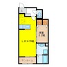 コクテール 1LDKの間取り