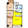 THE residence M・KANOU 3LDKの間取り
