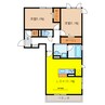 Grand　Cest 　la vie（グランセラヴィ） 2LDKの間取り