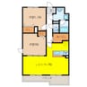 カンフリエ寿 2LDKの間取り
