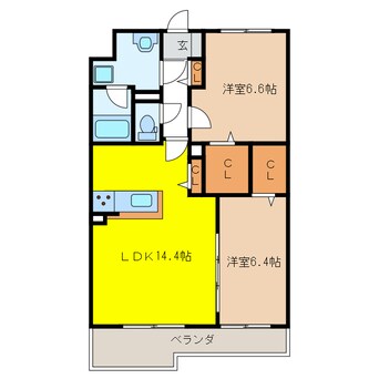 間取図 カンフリエ寿