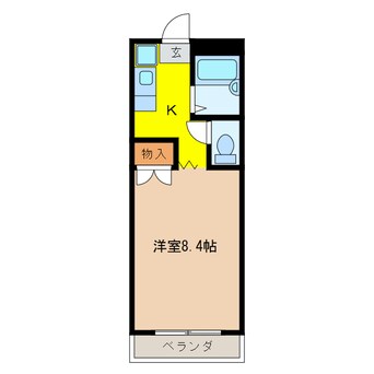 間取図 第8磯部コーポ