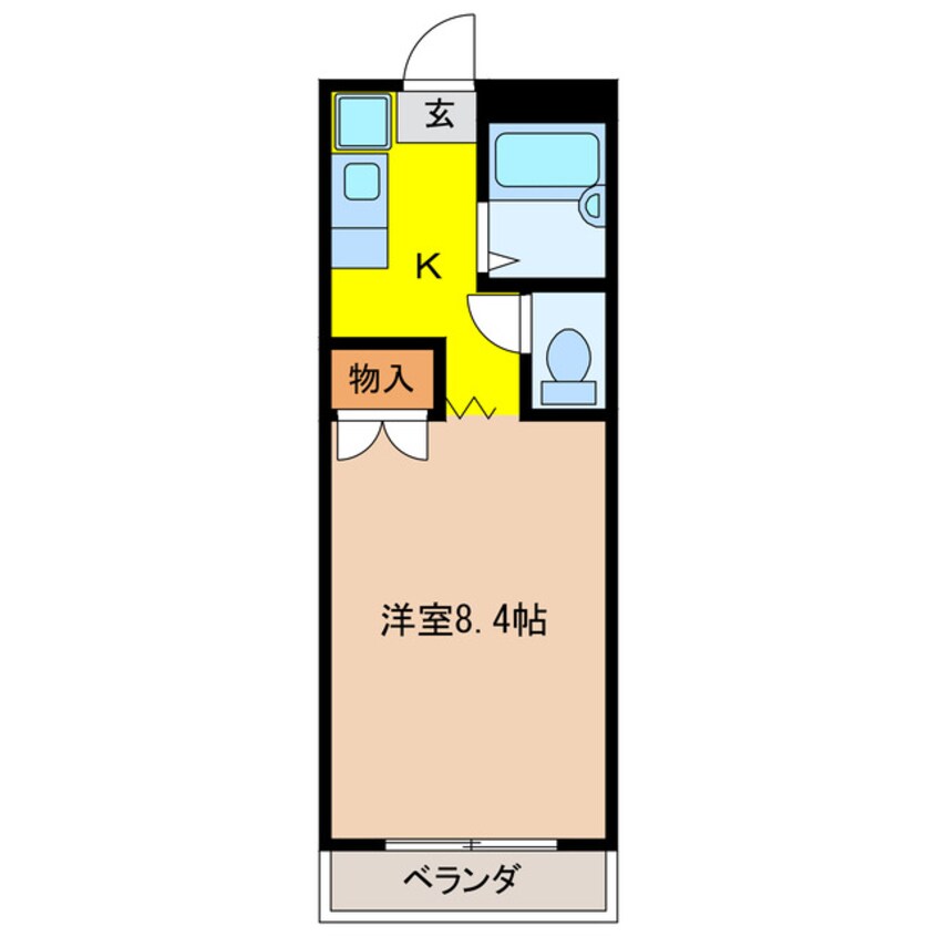 間取図 第8磯部コーポ