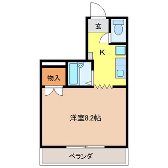間取図 第8磯部コーポ