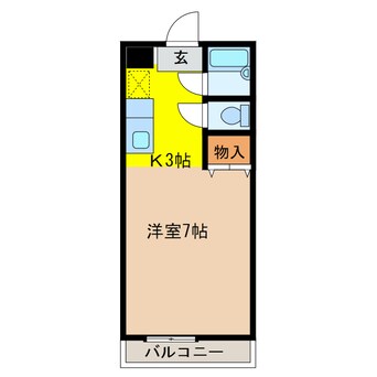 間取図 第3磯部コーポ　