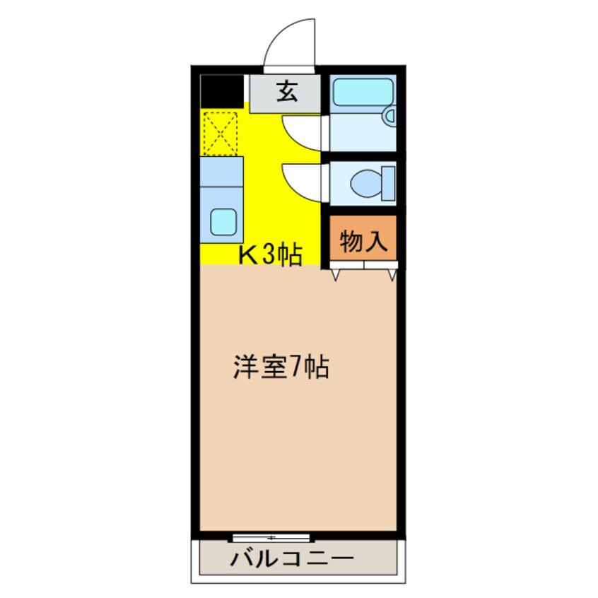 間取図 第3磯部コーポ　