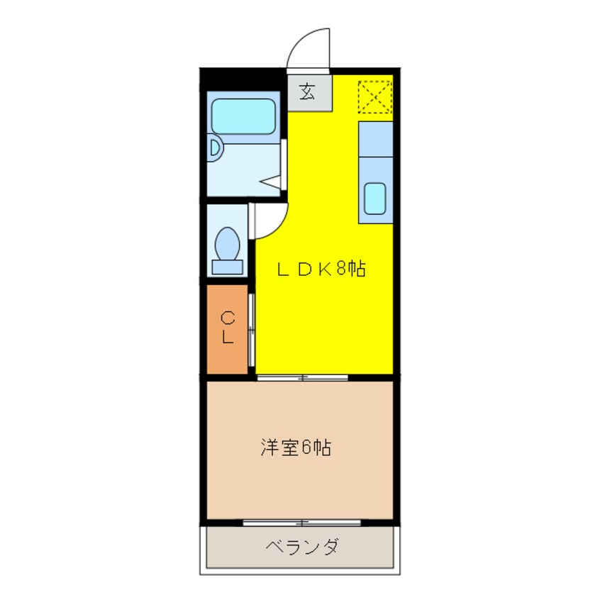 間取図 第3磯部コーポ　