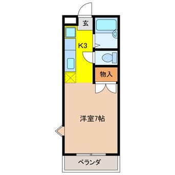 間取図 第3磯部コーポ　