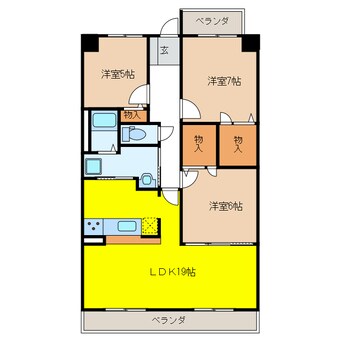 間取図 ハイツ南