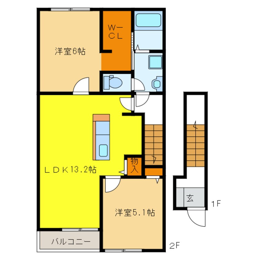 間取図 ベル　ソレイユⅠ