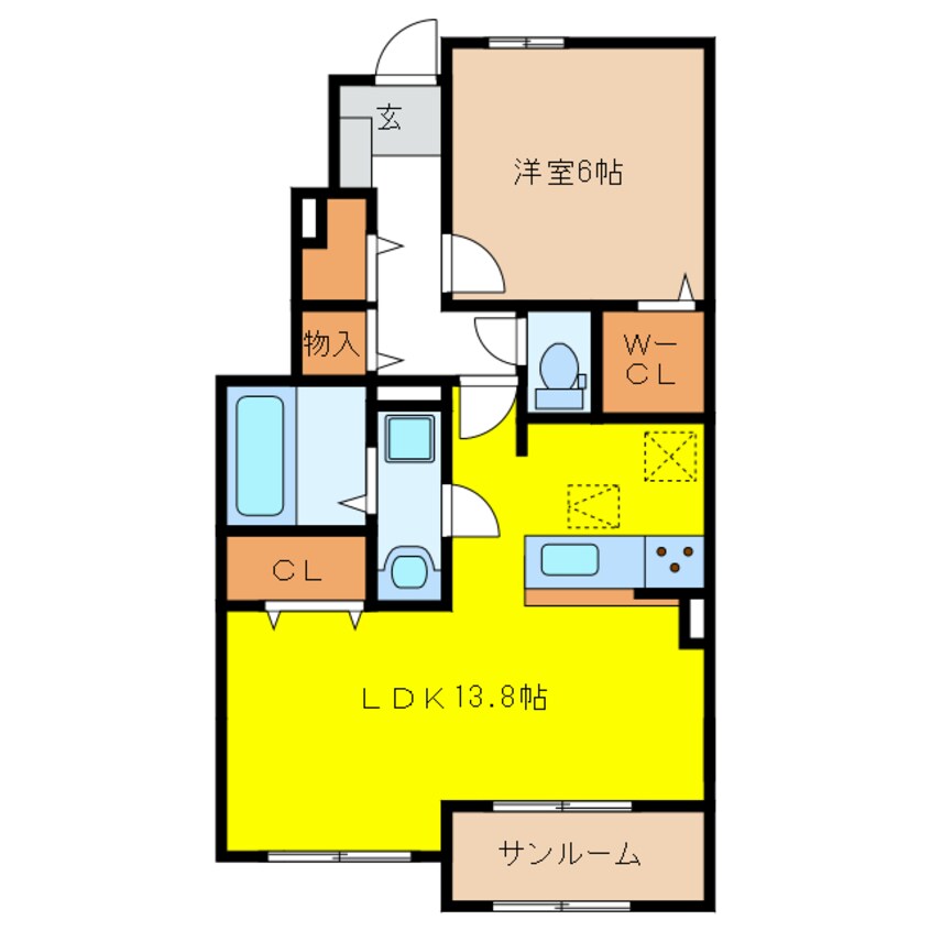 間取図 ジェルメ　アール　A・B