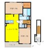 ジェルメ　アール　Ｃ 2LDKの間取り