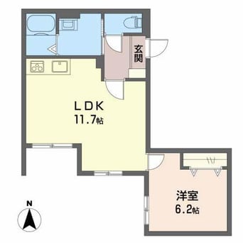 間取図 コンフォート東駒爪