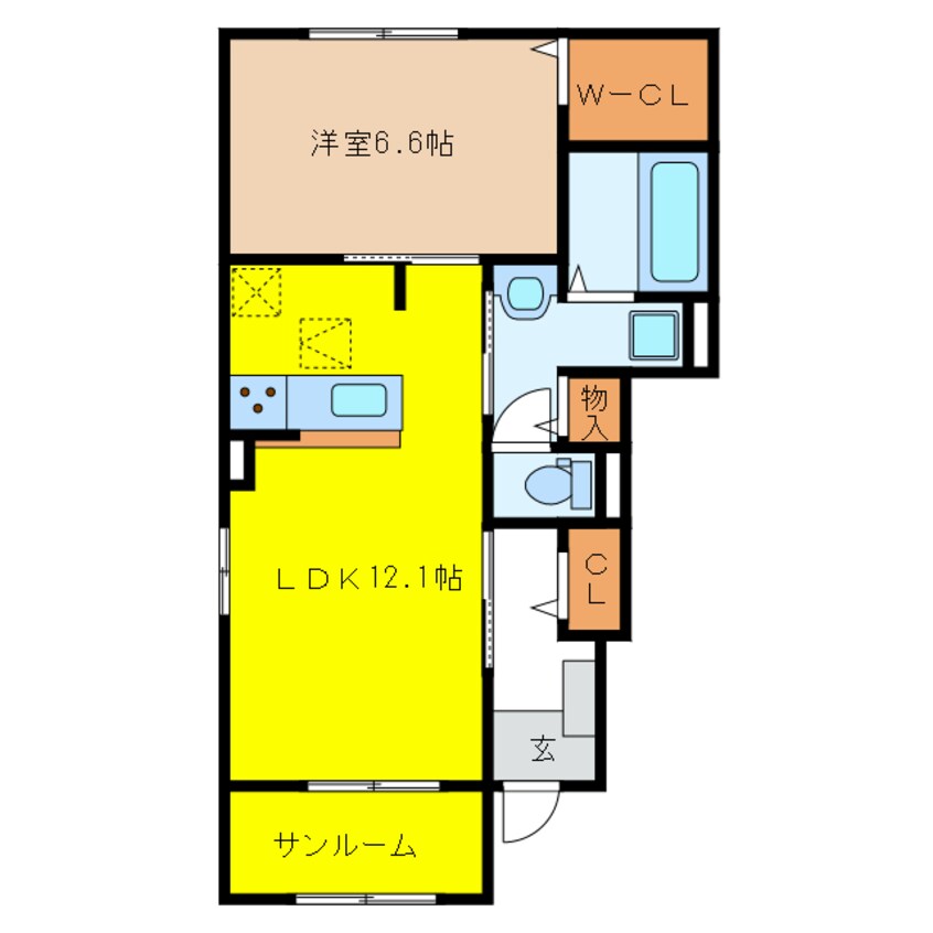 間取図 サン・カメリアⅡ