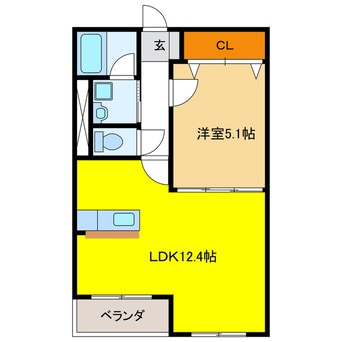 間取図 Ｈｅａｒｔｆｕｌ　Ｖｅｒａｎｏ