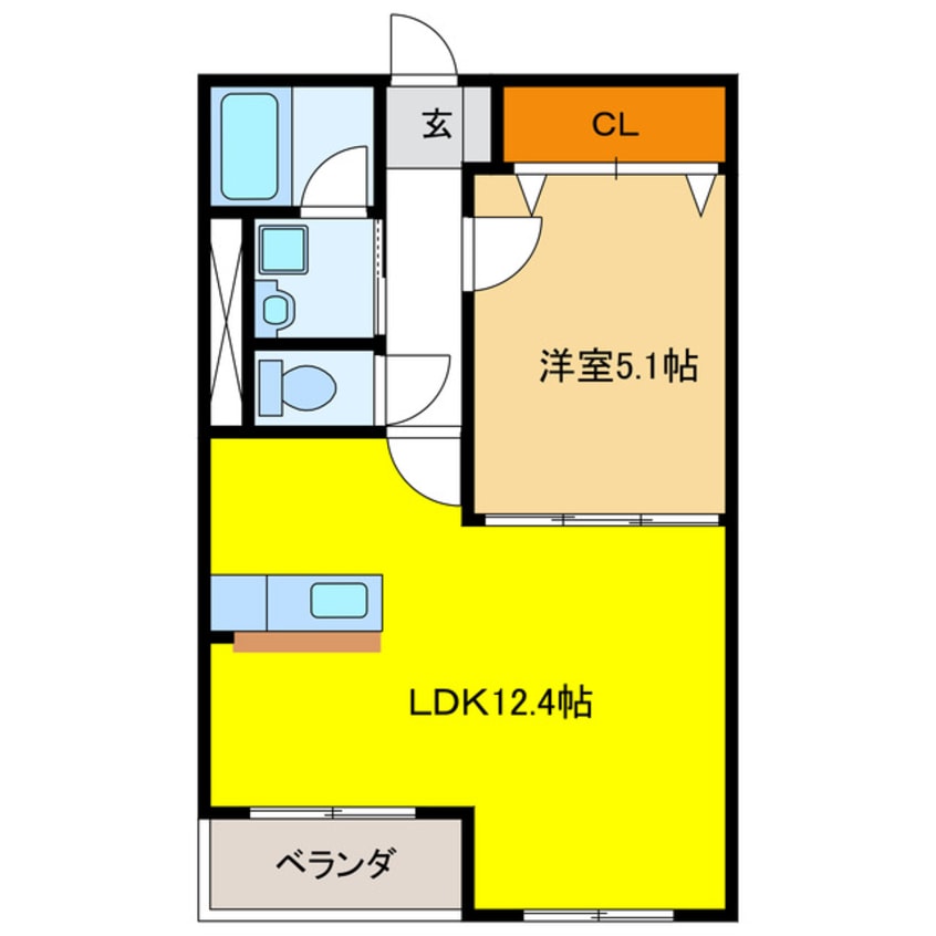 間取図 Ｈｅａｒｔｆｕｌ　Ｖｅｒａｎｏ