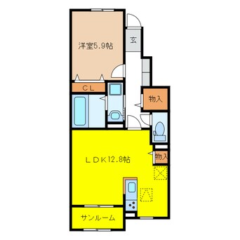 間取図 コンフォート856　Ⅰ・Ⅱ