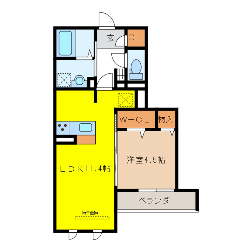 間取図 MAISON　METEOR（メゾン　ミーティア）