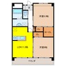 クリスタルステージ 2LDKの間取り