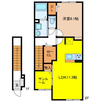 間取図 ロスペロスⅡ