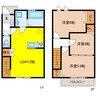 Maisonette　land　次木B 3LDKの間取り