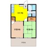 プレンティ未光 2DKの間取り