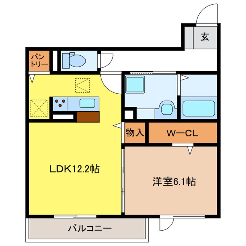 間取図 プレジャー西荘