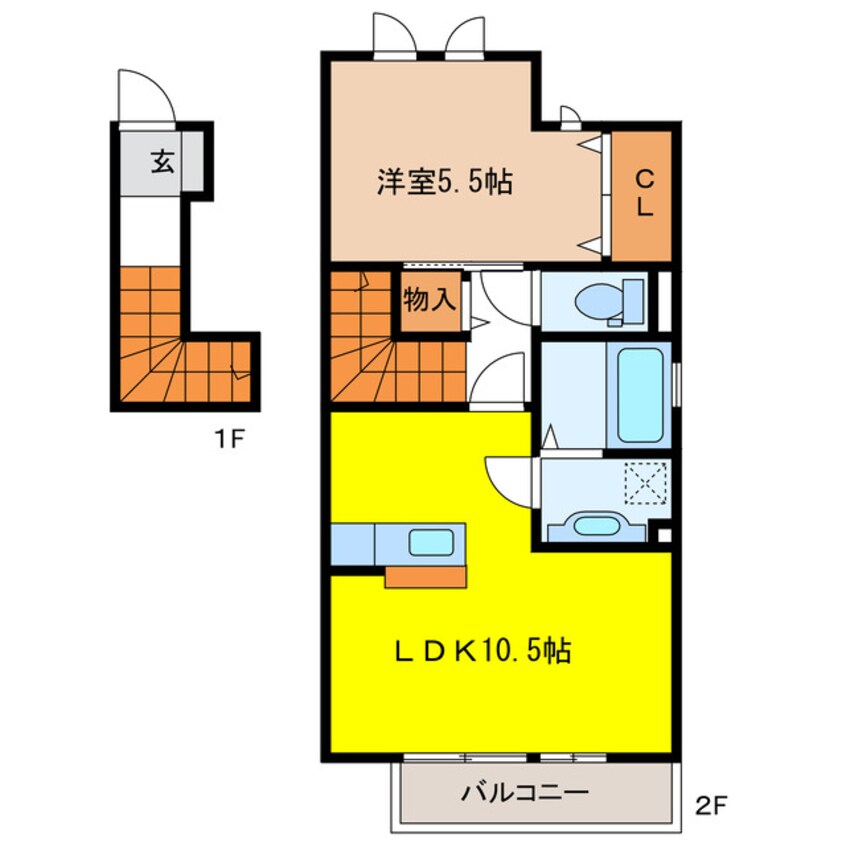 間取図 メゾンプラザ　C・D