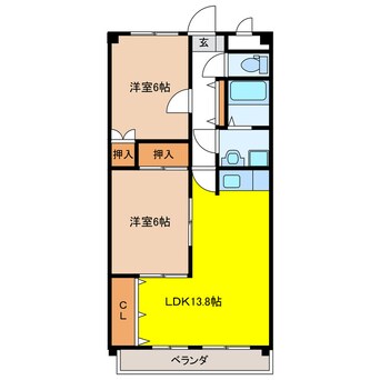 間取図 ハイツひまわり