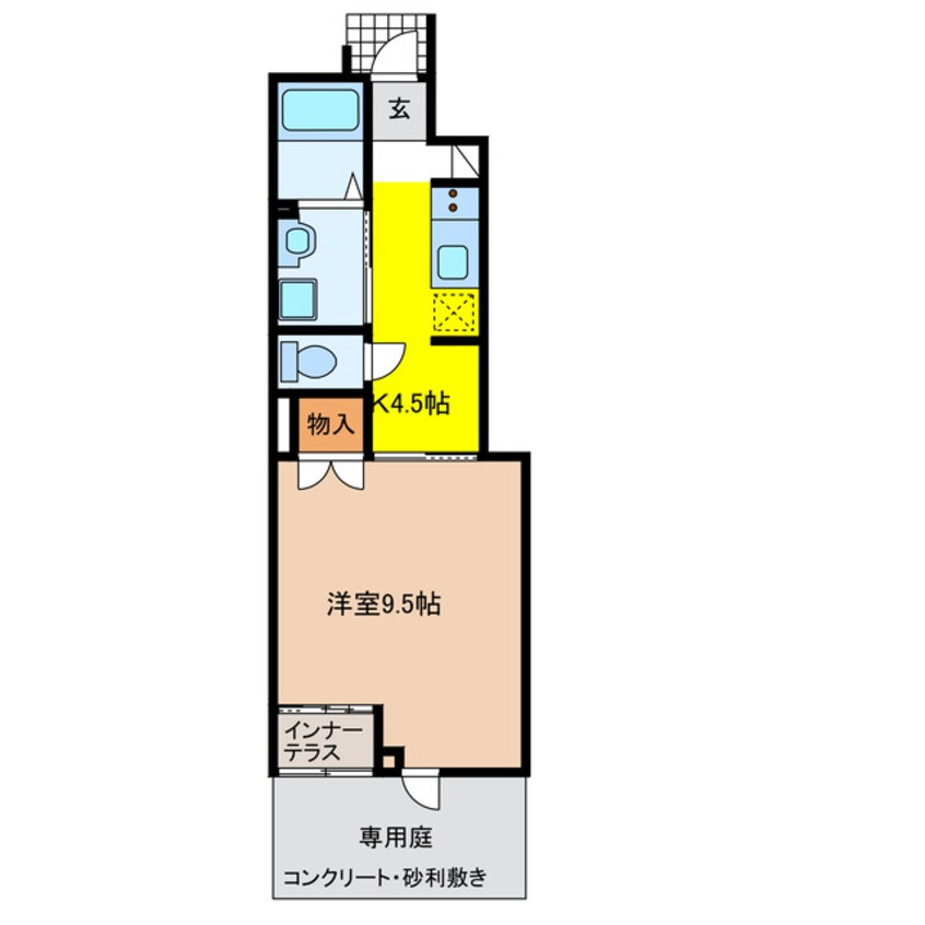 間取図 メゾン　ド　アッシュ