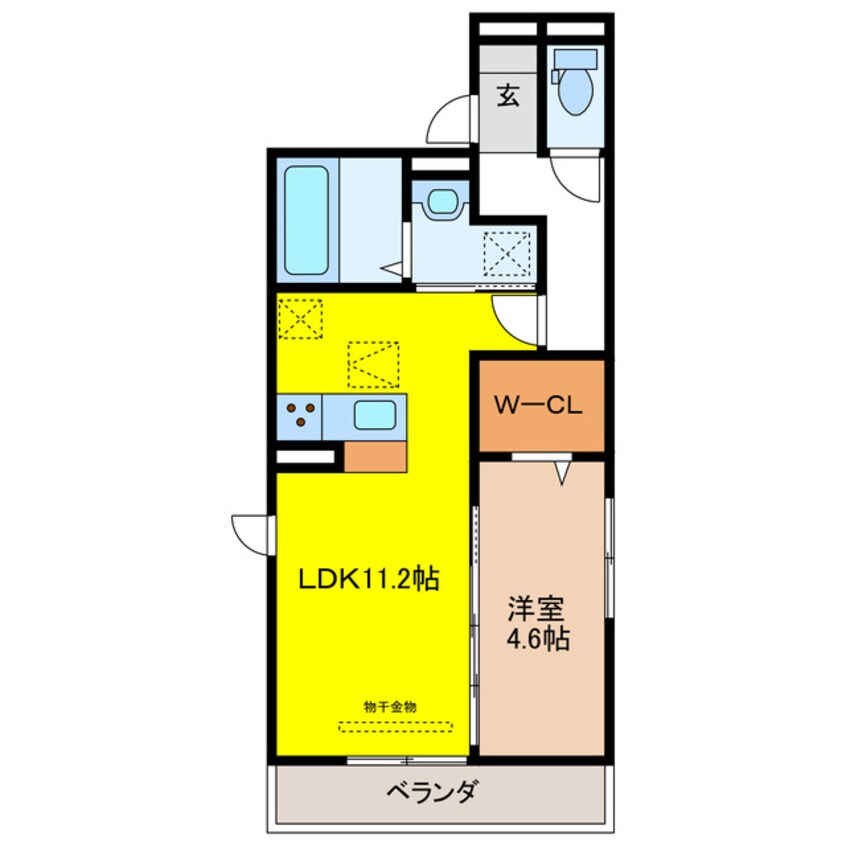 間取図 D-ROOM六条福寿町