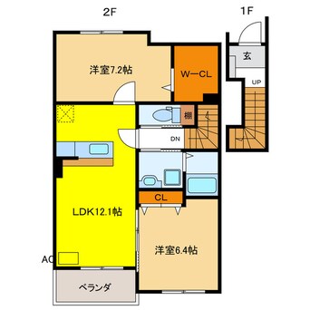 間取図 Ｐｉｘｙ　Ｄｏｌｌ　Ⅱ