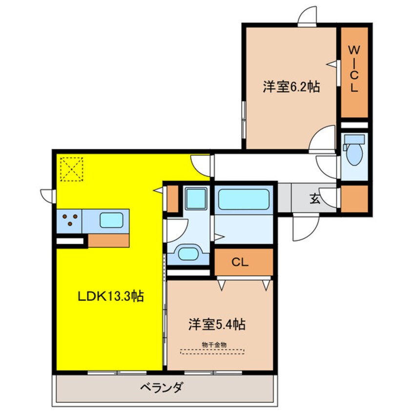 間取図 D-ROOM本荘WEST