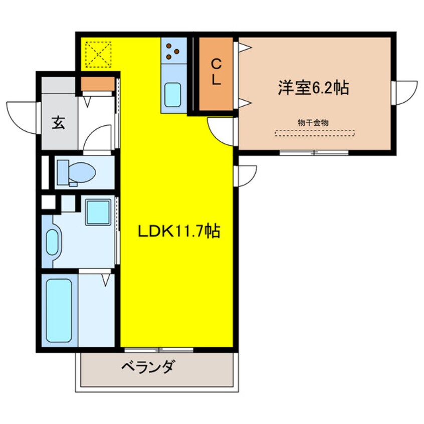 間取図 D-ROOM本荘EAST