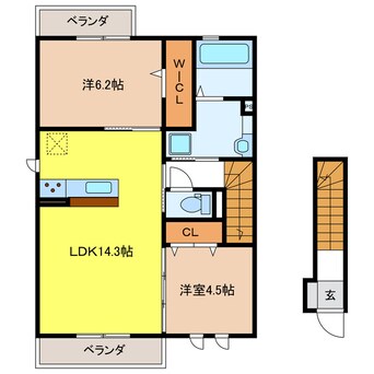 間取図 ルミナーレ・アイ　S棟