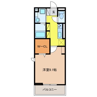 間取図 トリシア西岐阜