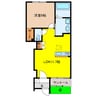 ガレリアン 1LDKの間取り