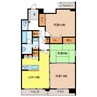 アクシス参番館 3LDKの間取り