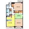 アクシス参番館 3LDKの間取り