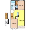 ホープ 2LDKの間取り