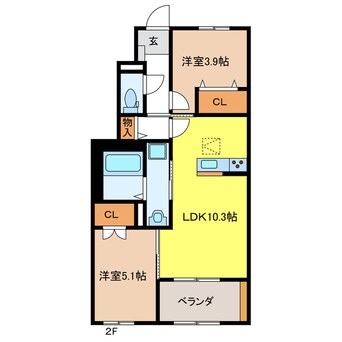 間取図 スターグレイス　ケイ