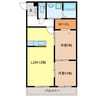アステローペ 2LDKの間取り