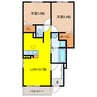 ヌーヴォー　エ　ベル　Ⅲ 2LDKの間取り