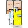 ヌーヴォー　エ　ベル　Ⅲ 2LDKの間取り