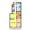 アクシス宇佐 1LDKの間取り