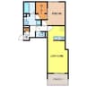 セレスティア西荘　WEST 1LDKの間取り